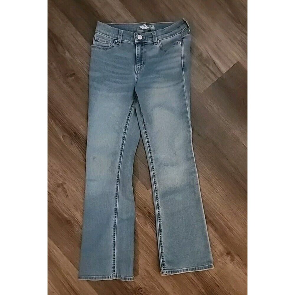 Jordache Bootcut Jeans  Girls size 12 Light Wash Blue Denim